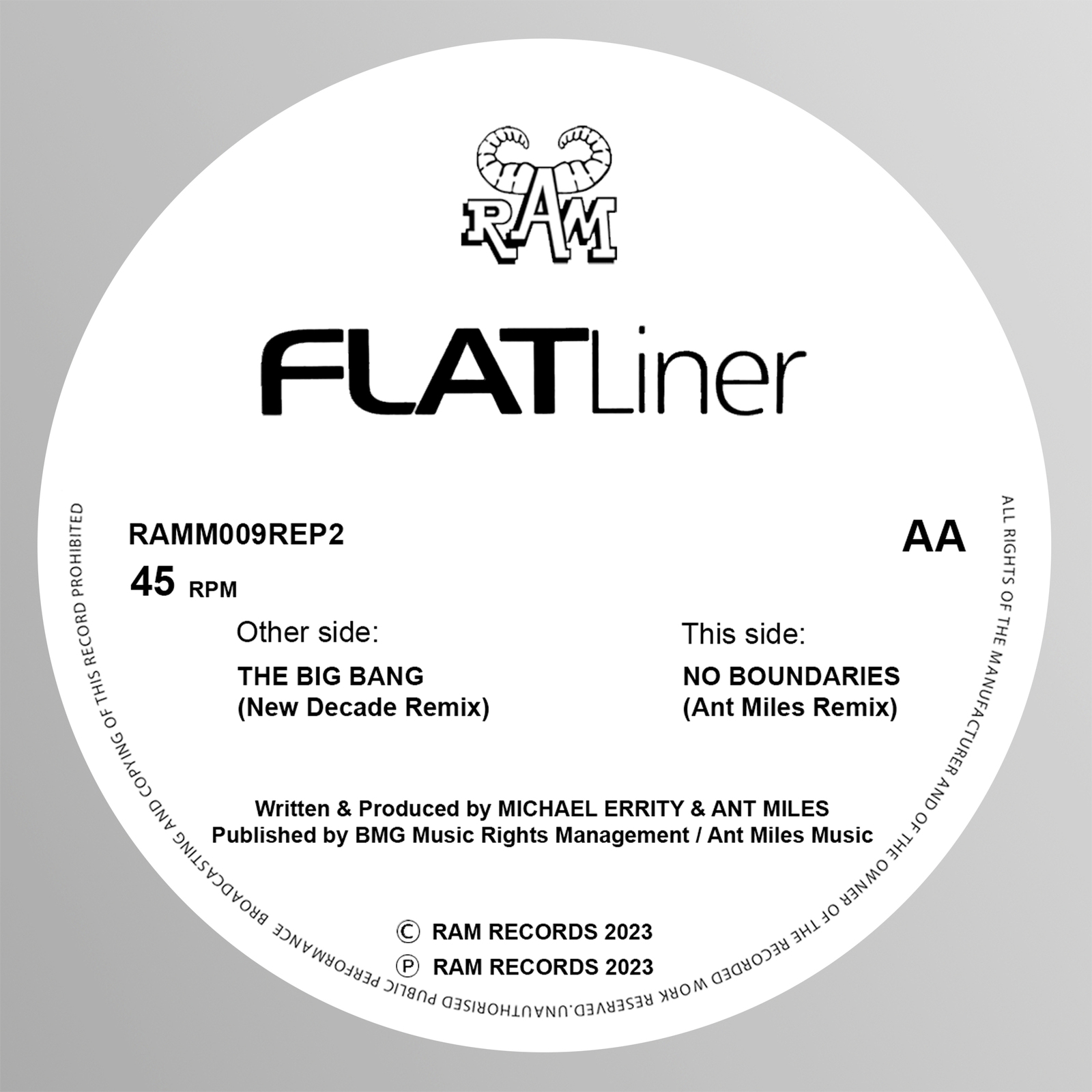 Picture of Flatliner - The Big Bang (New Decade Remix) / No Boundaries (Ant Miles Remix)
