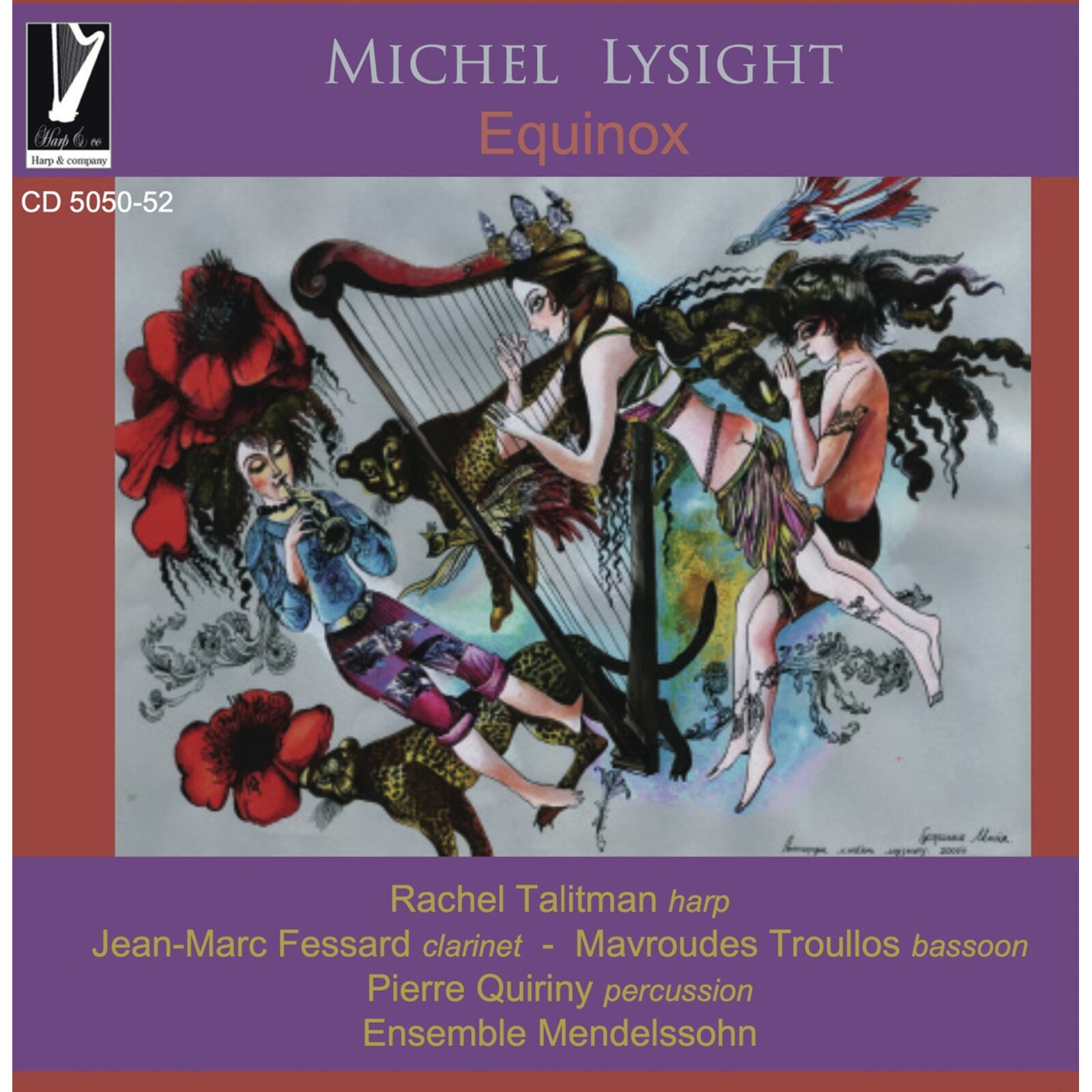 Picture of Rachel Talitman, Jean-Marc Fessard, Mavoudes Troullos, Pierre Quiriny, Ensemble Mendelssohn - Michel Lysight: Equinox