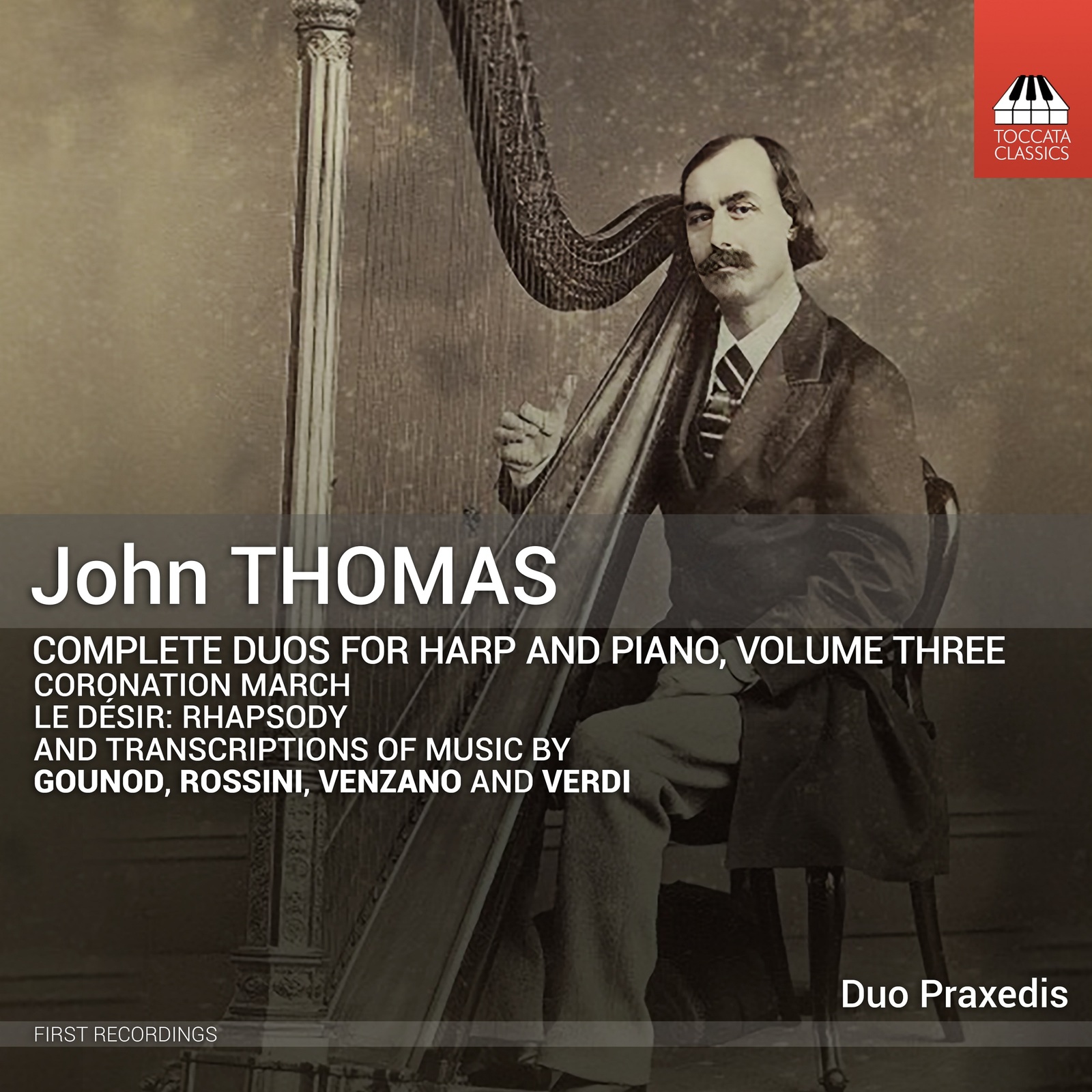Picture of Duo Praxedis - John Thomas: Complete Duos for Harp and Piano, Vol. 3