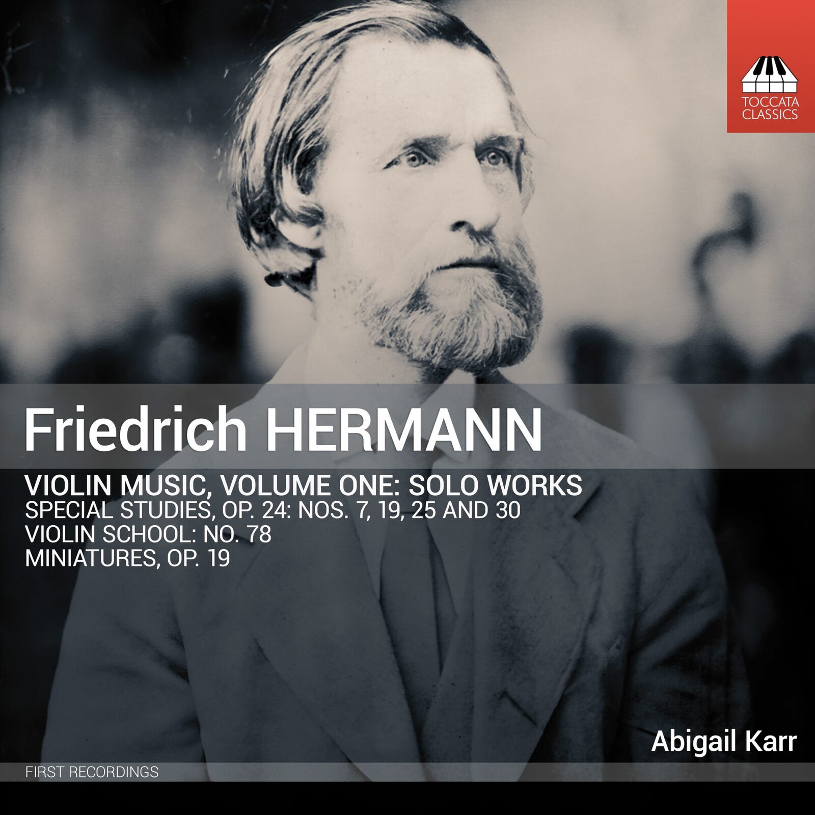 Picture of Abigail Karr - Friedrich Hermann: Violin Music, Vol. 1 - Solo Works