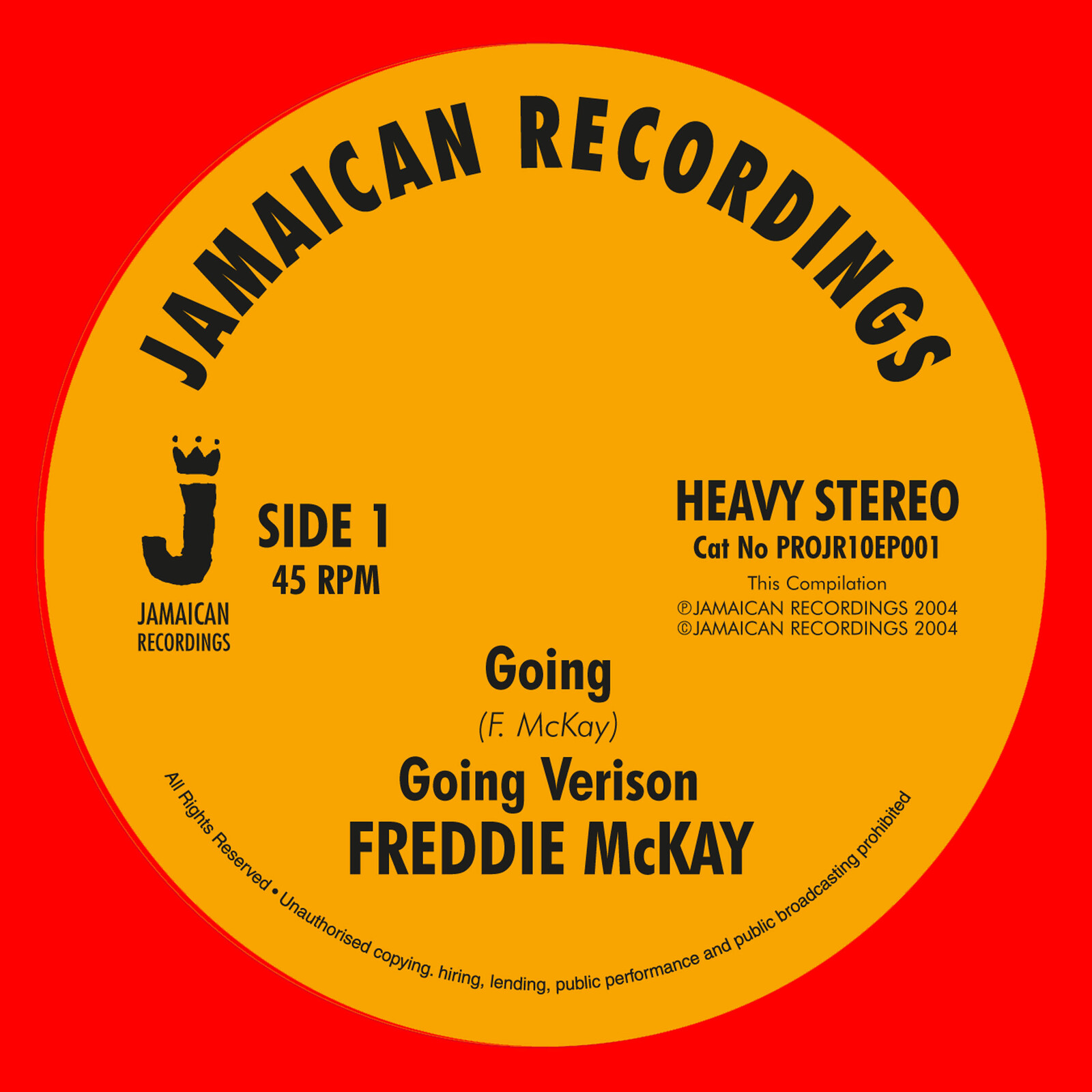 Picture of Freddie McKay/Ronnie Davis - Going / Tonight