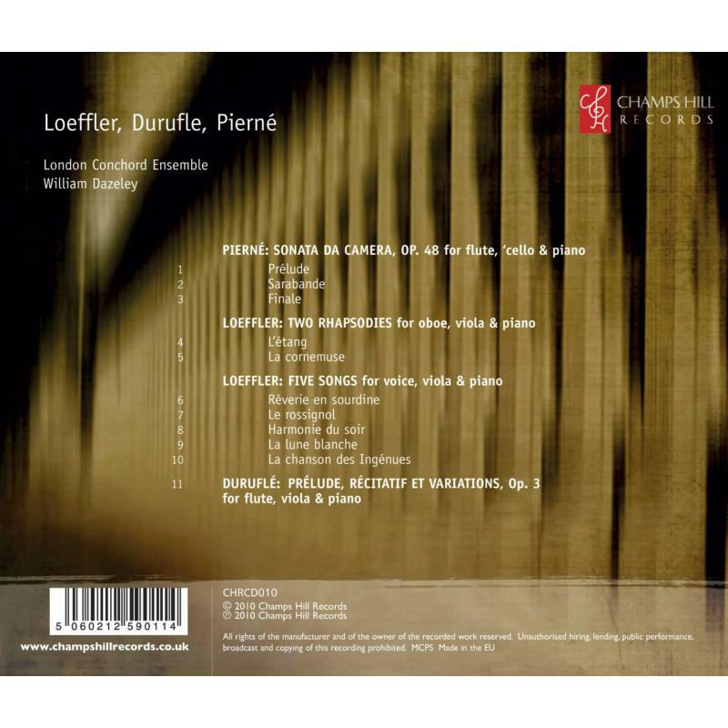 Picture of London Conchord Ensemble - Pierne/ Loeffler/ Durufle: LCE