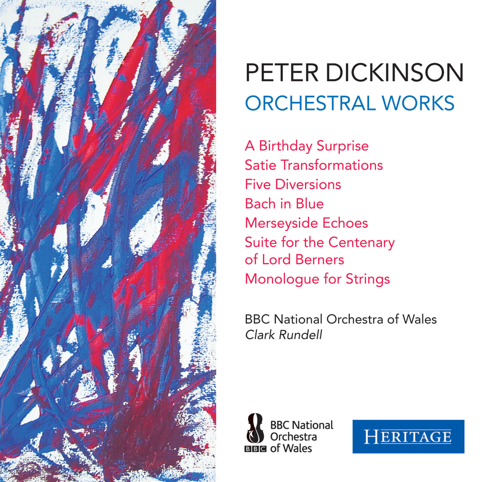 Picture of BBC NOW - DICKINSON - ORCHESTRAL WORKS