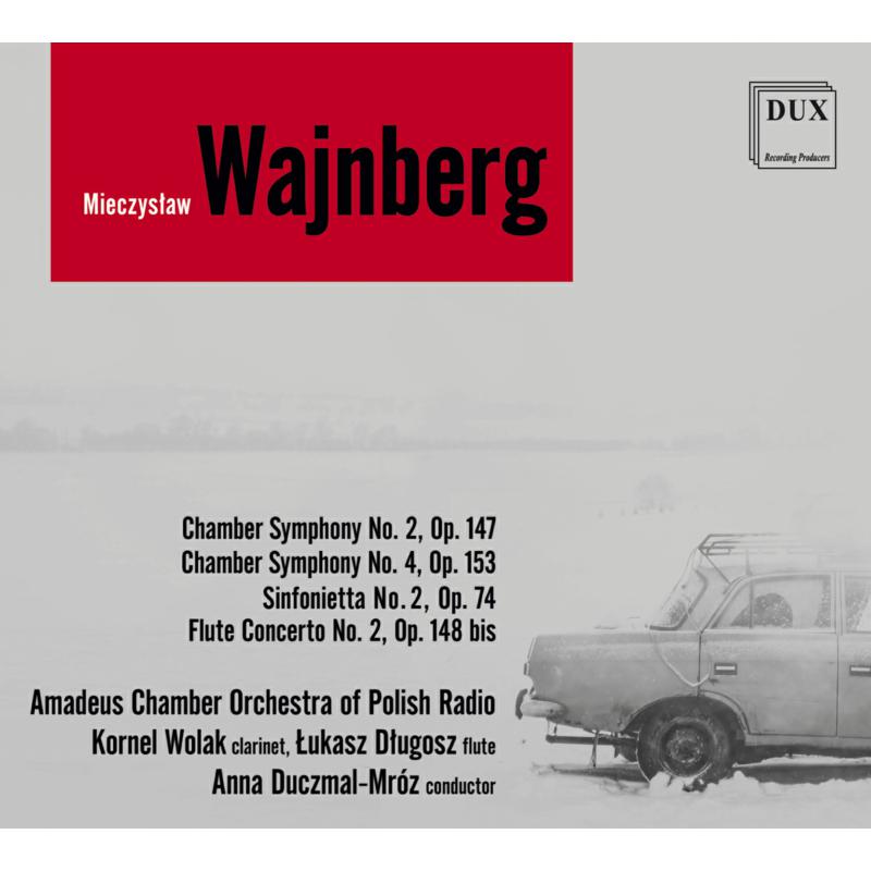 Picture of Lukasz Dlugosz, Amadeus Chamber Orchestra of Polish Radio & Anna Duczmal-Mroz - Weinberg: Chamber Symphonies Nos 2 & 4, Sinfonietta, Flute Concerto No.2 (2CD)