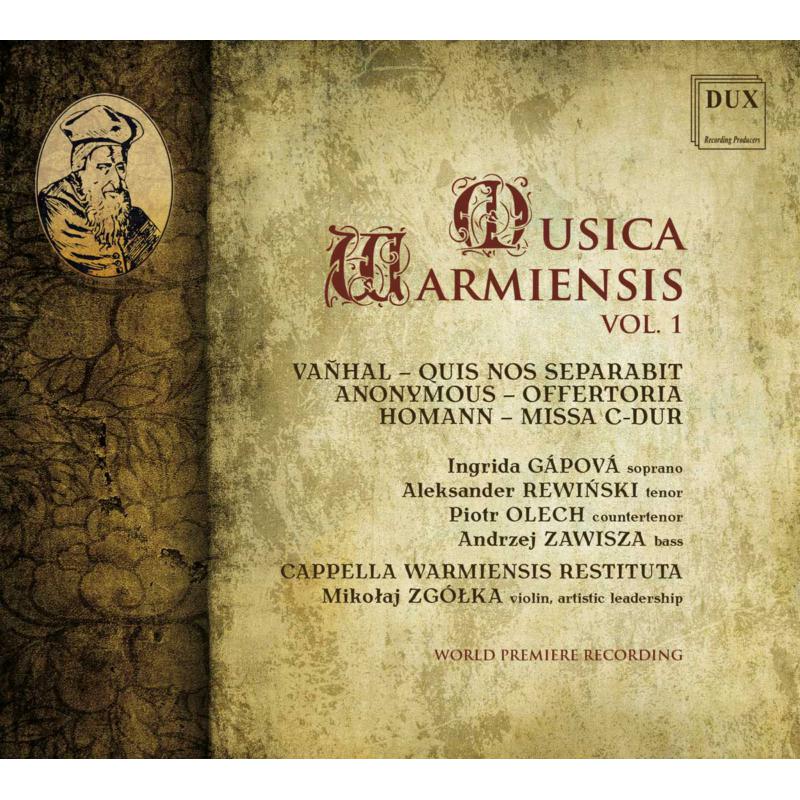 Picture of Cappella Warmiensis Restituta - Vanhal, Homman: Musica Warmiensis, Vol. 1