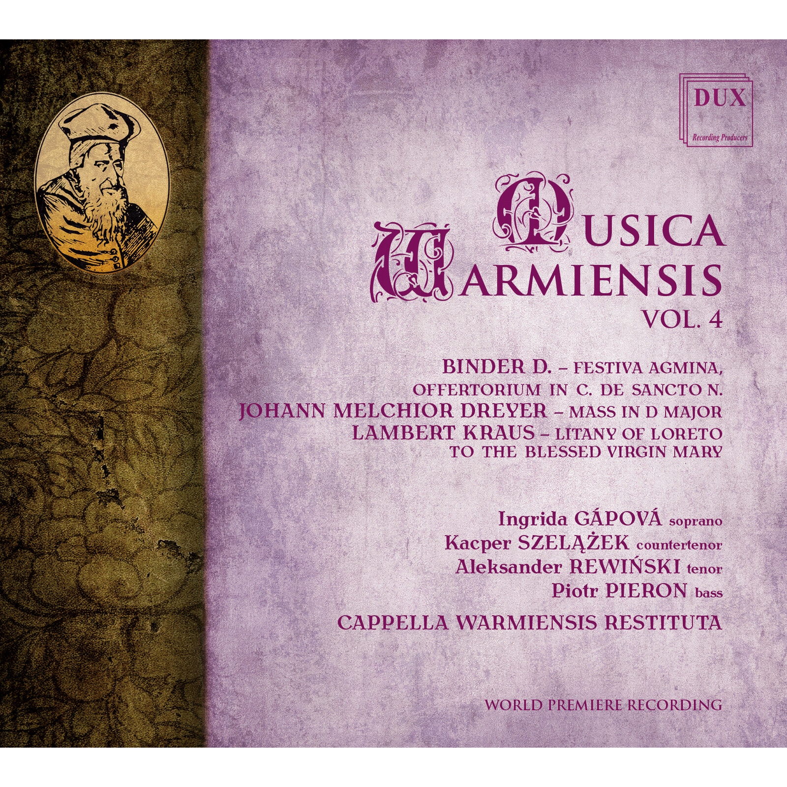 Picture of Capella Warmiensis Restituta, Ingrida Gapova, Kacper Szelazek, Aleksander Rewinski, Piotr Pieron - Musica Warmiensis Vol. 4