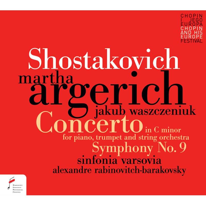 Picture of Martha Argerich, Jakub Waszczeniuka, Sinfonia Varsovia / Alexandre Rabinovitch-Barakovsky - Concerto for piano in C minor Op. 35, Symphony no. 9 in E-fl