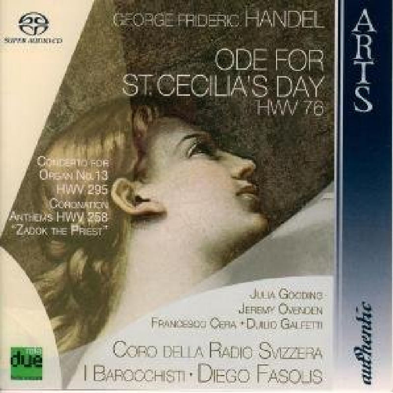Picture of Diego Fasolis - Handel: Ode for St. Cecilia's Day; Organ Concerto No. 13; Zakok the Priest