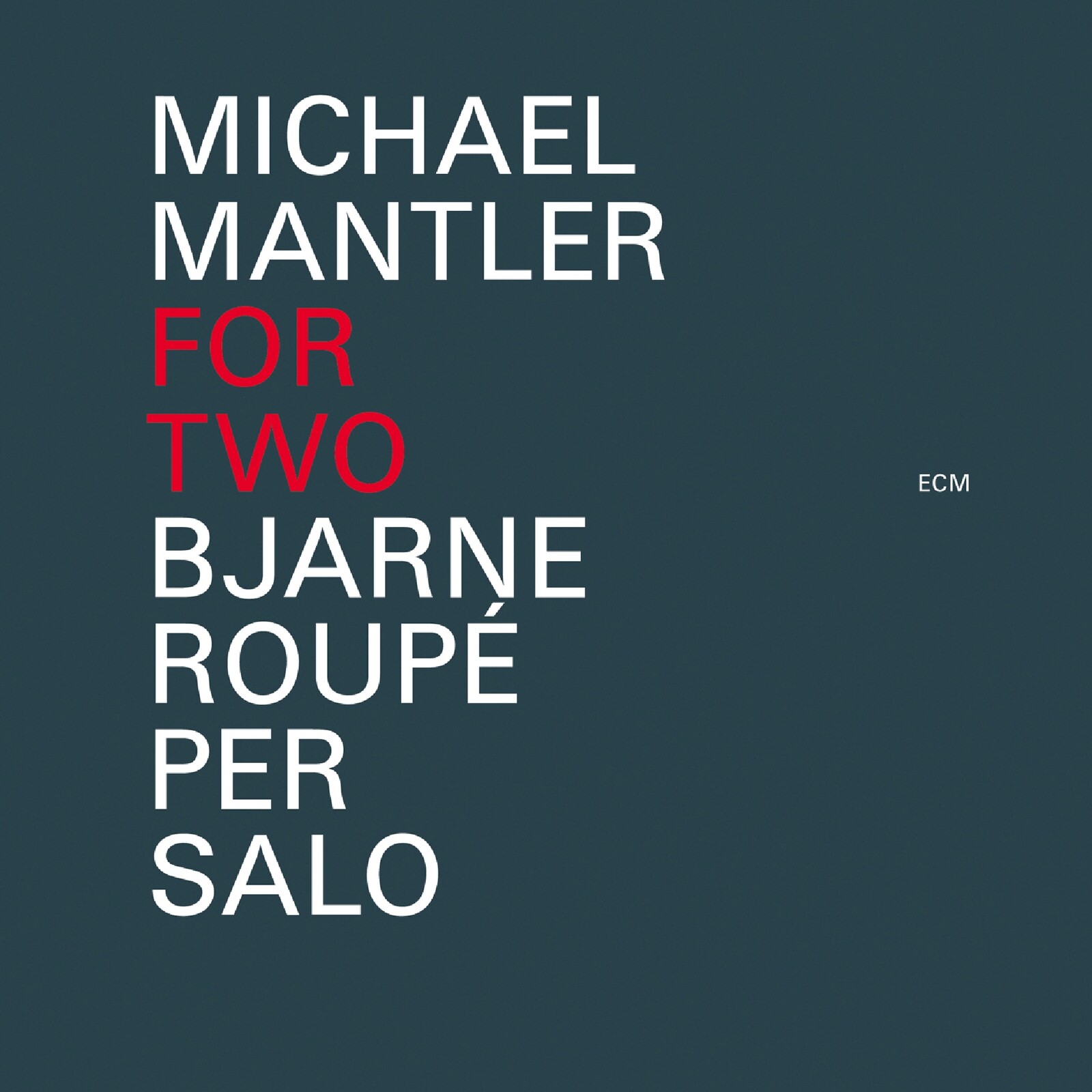 Picture of Bjarne Roupe & Per Salo - Michael Mantler: For Two