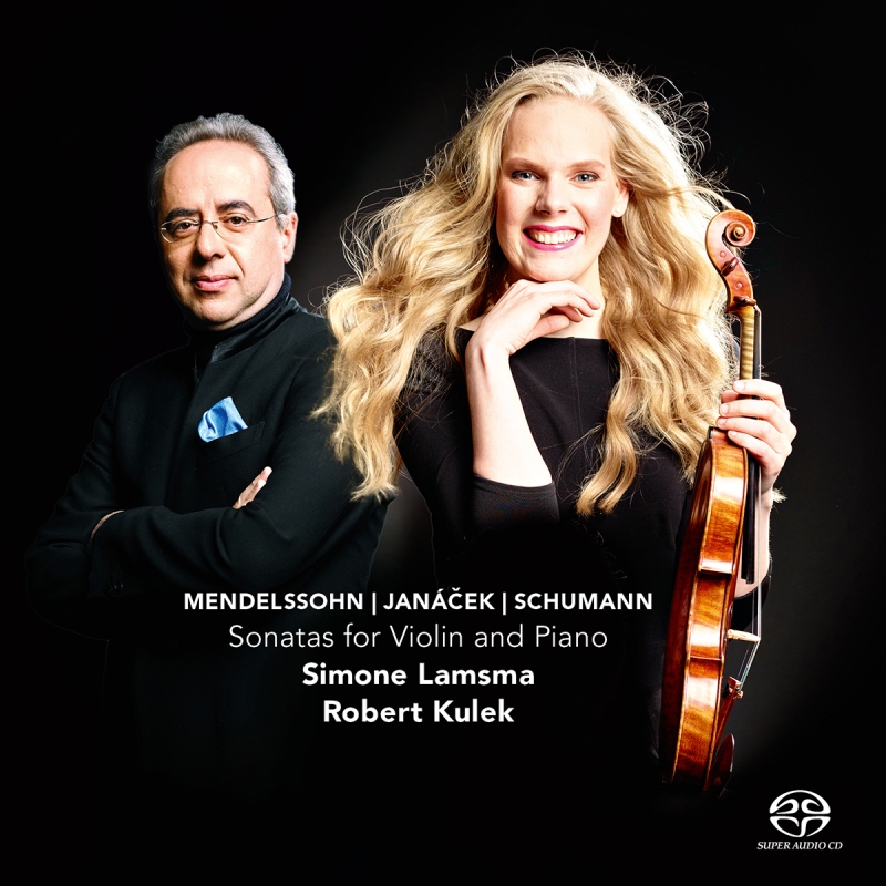 Picture of Simone Lamsma & Robert Kulek - Mendelssohn/Janacek/Schumann - Sonatas for Violin and Piano