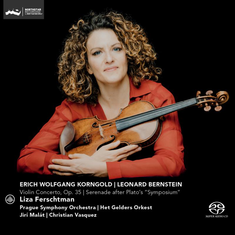 Picture of Liza Ferschtman, Prague Symphony Orchestra, Het Gelders Orkest, Jiri Malat & Christian Vasquez - Korngold: Violin Concerto, Op. 35; Bernstein: Serenade after Plato's Symposium