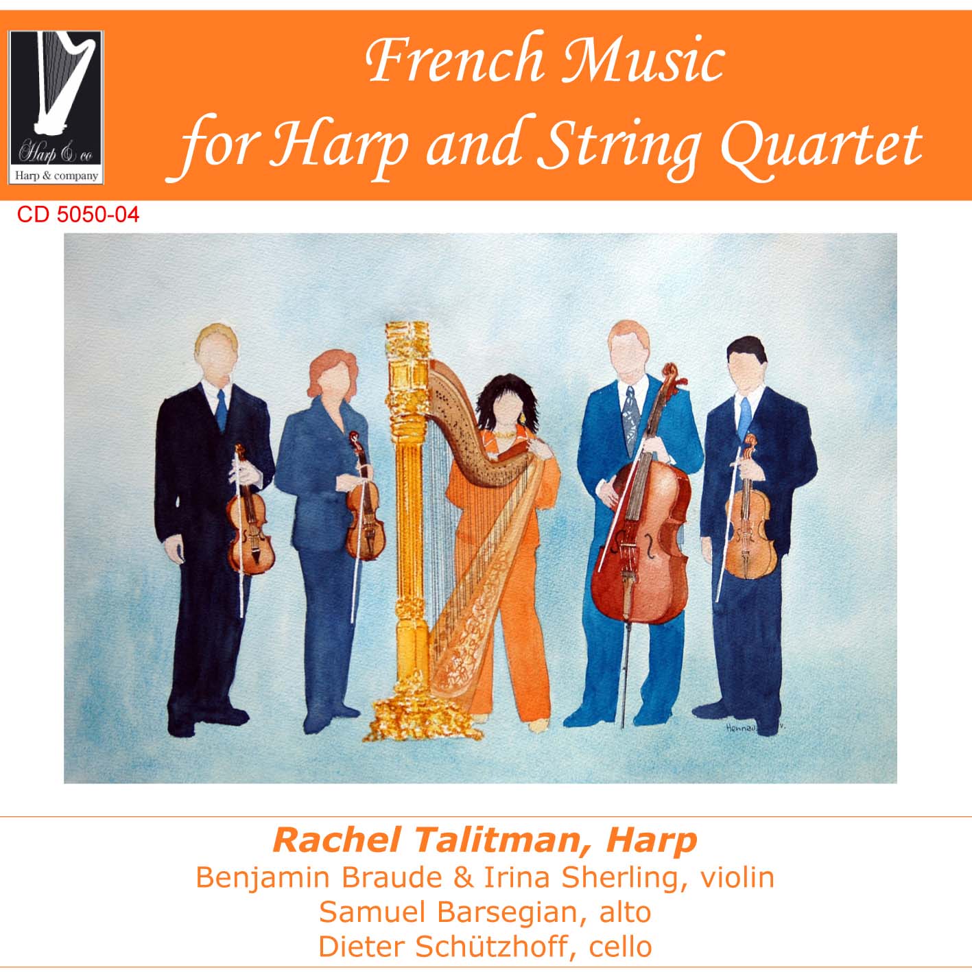 Picture of Rachel Talitman Harp, Braude, Sherl - French Music for harp and string quartet