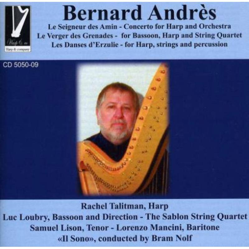 Picture of Rachel Talitman harp, Luc Loubry ba - Andres: Le Seigneur des Amin, Le Verger des