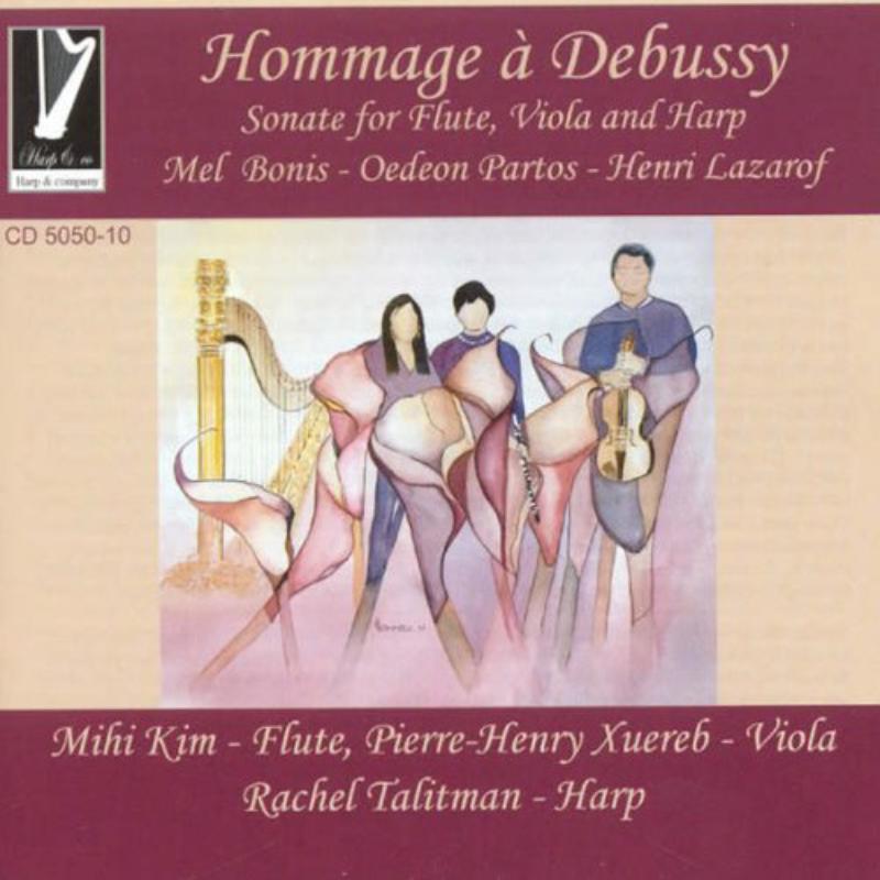 Picture of Rachel Talitman harp, Mihi Kim flut - Hommage to� Debussy by Mel Bonis, Odeon Partos