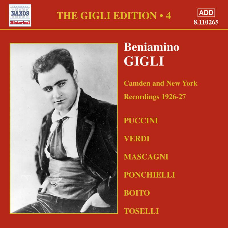 Picture of Gigli - GIGLI, Beniamino: Camden and New York Recordings