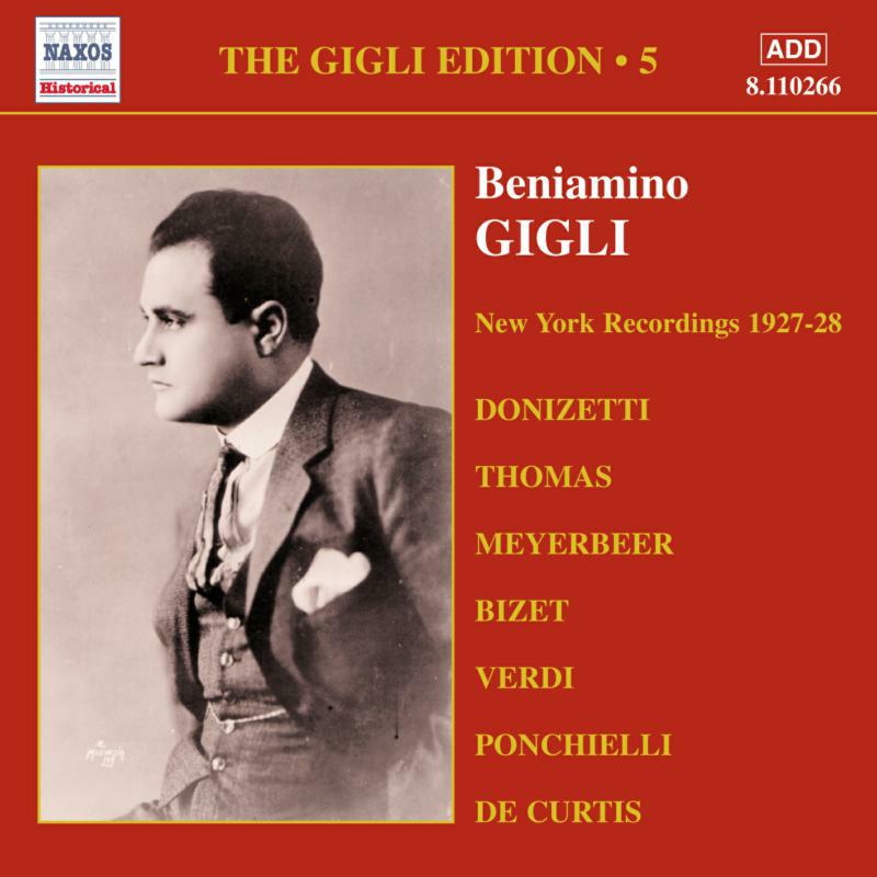 Picture of Gigli - GIGLI, Beniamino: New York Recordings