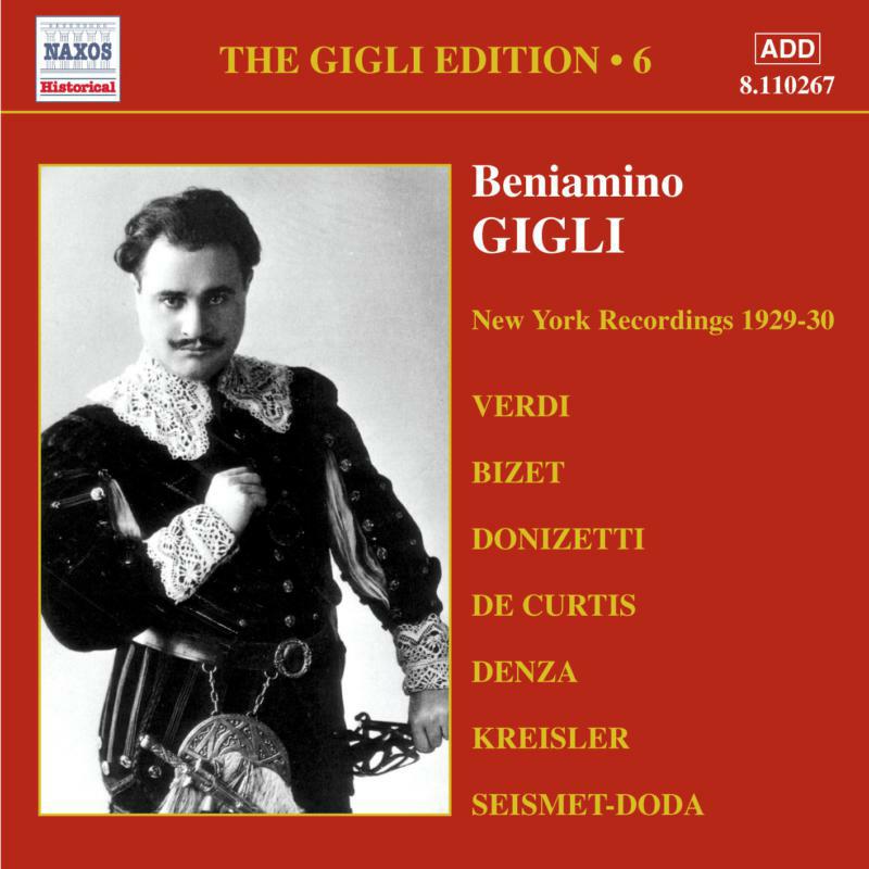 Picture of Gigli - GIGLI, Beniamino: New York Recordings