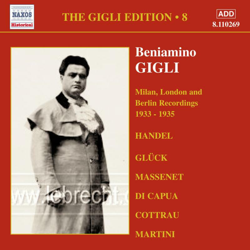 Picture of Gigli - GIGLI, Beniamino: Milan, London and Berlin Recordings