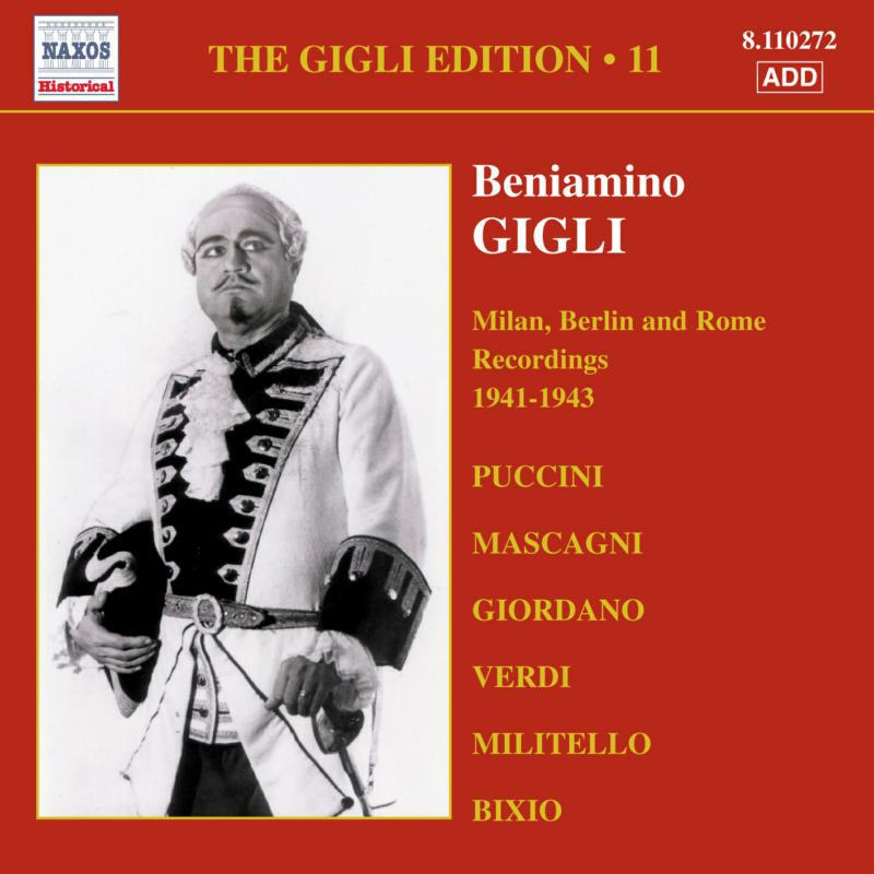 Picture of Gigli - GIGLI, Beniamino: Milan, Berlin and Rome Recordings