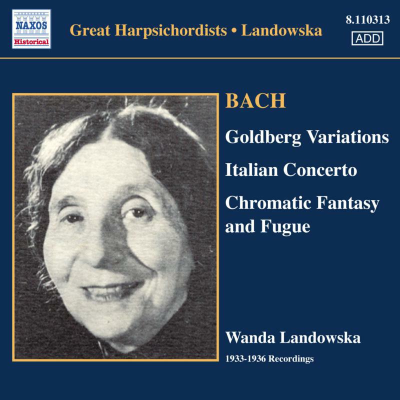 Picture of Wanda Landowska (1933) - BACH: Goldberg Variations / Italian Concerto / Chromatic Fantasy and Fugue