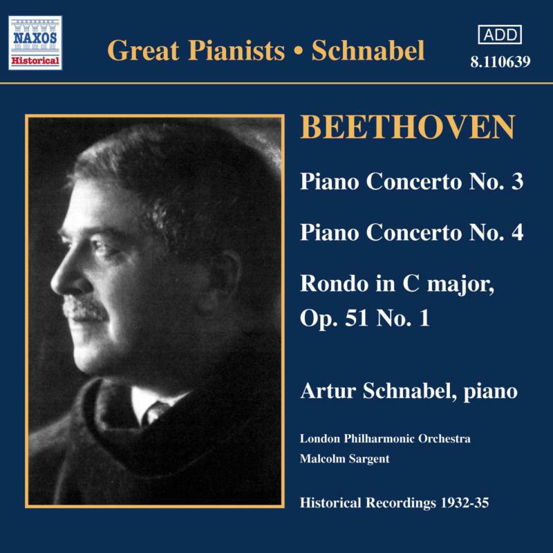 Picture of Artur Schnabel - BEETHOVEN: Piano Concertos Nos. 3 and 4