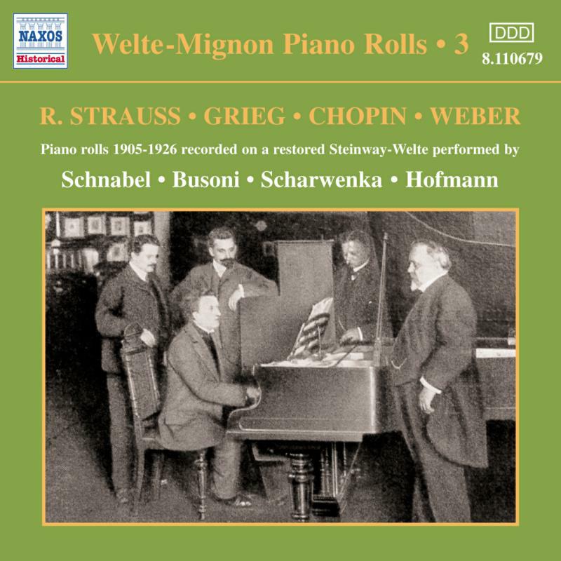 Picture of Various Artists - Welte-Mignon Piano Rolls, Vol. 3