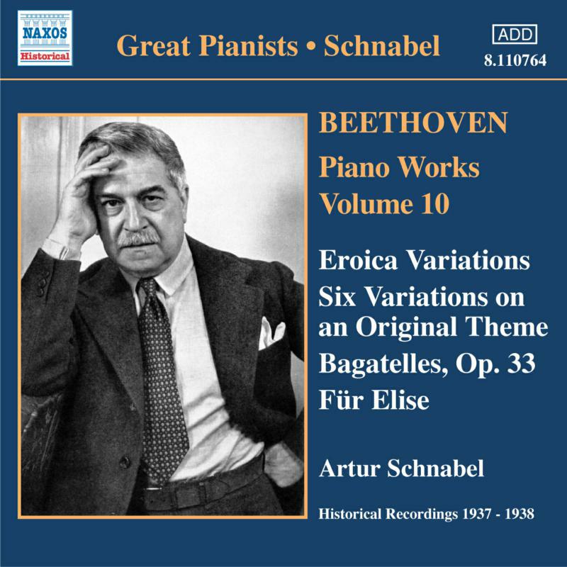Picture of Artur Schnabel - BEETHOVEN: Eroica Variations / Bagatelles, Op. 33 / Variations, Op. 34