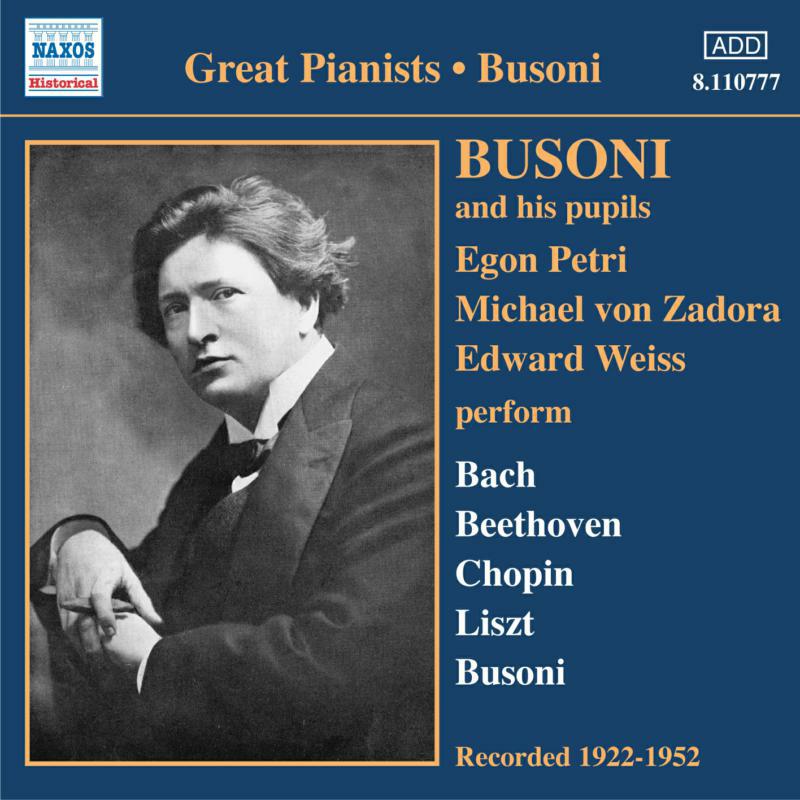 Picture of Busoni:Petri:Zadona:Weiss - BUSONI AND HIS PUPILS