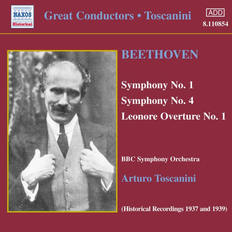 Picture of Toscanini - BEETHOVEN: Symphonies 1 and 4