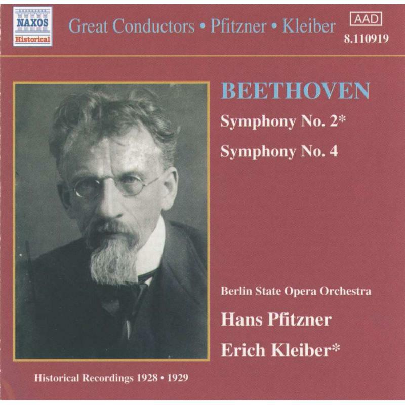 Picture of Pfitzner:Kleiber - BEETHOVEN: Symphonies Nos. 2 and 4