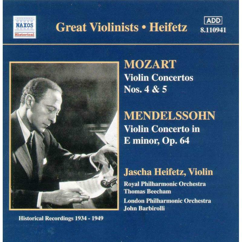 Picture of Mozart:Mendelssohn - MOZART / MENDELSSOHN: Violin Concertos