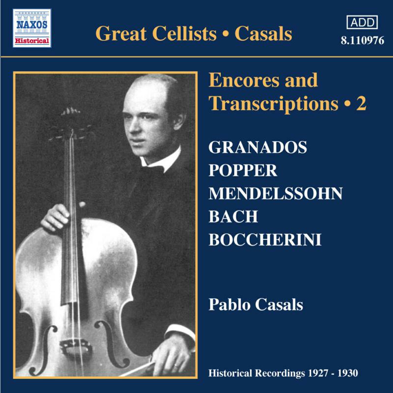 Picture of Various Composer - CASALS, Pablo: Encores and Transcriptions, Vol. 2
