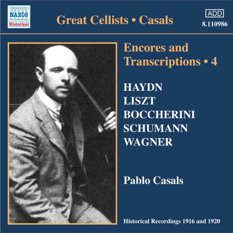 Picture of Various Composer - CASALS, Pablo: Encores and Transcriptions, Vol. 4