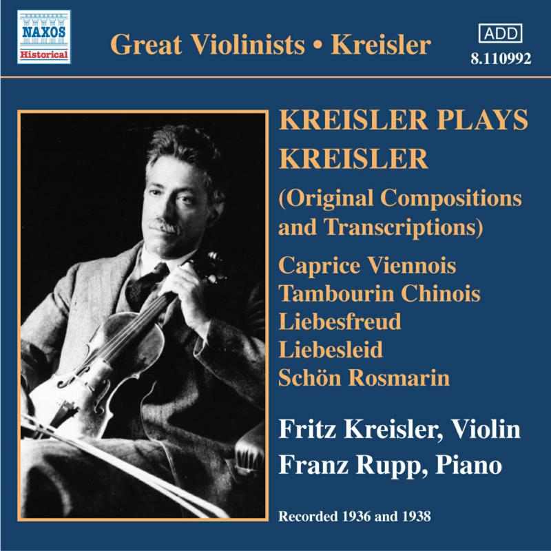 Picture of Kreisler - KREISLER PLAYS KREISLER