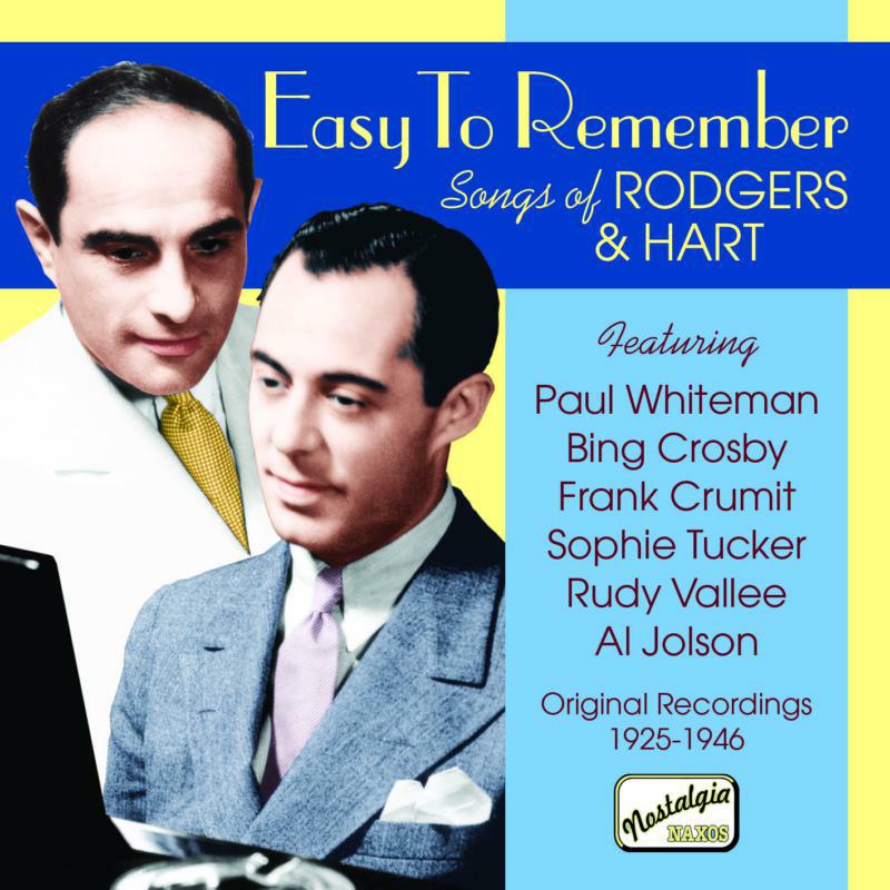 Picture of Various - RODGERS, Richard: Easy to Remember - Songs of Richard Rodgers and Lorenz Hart