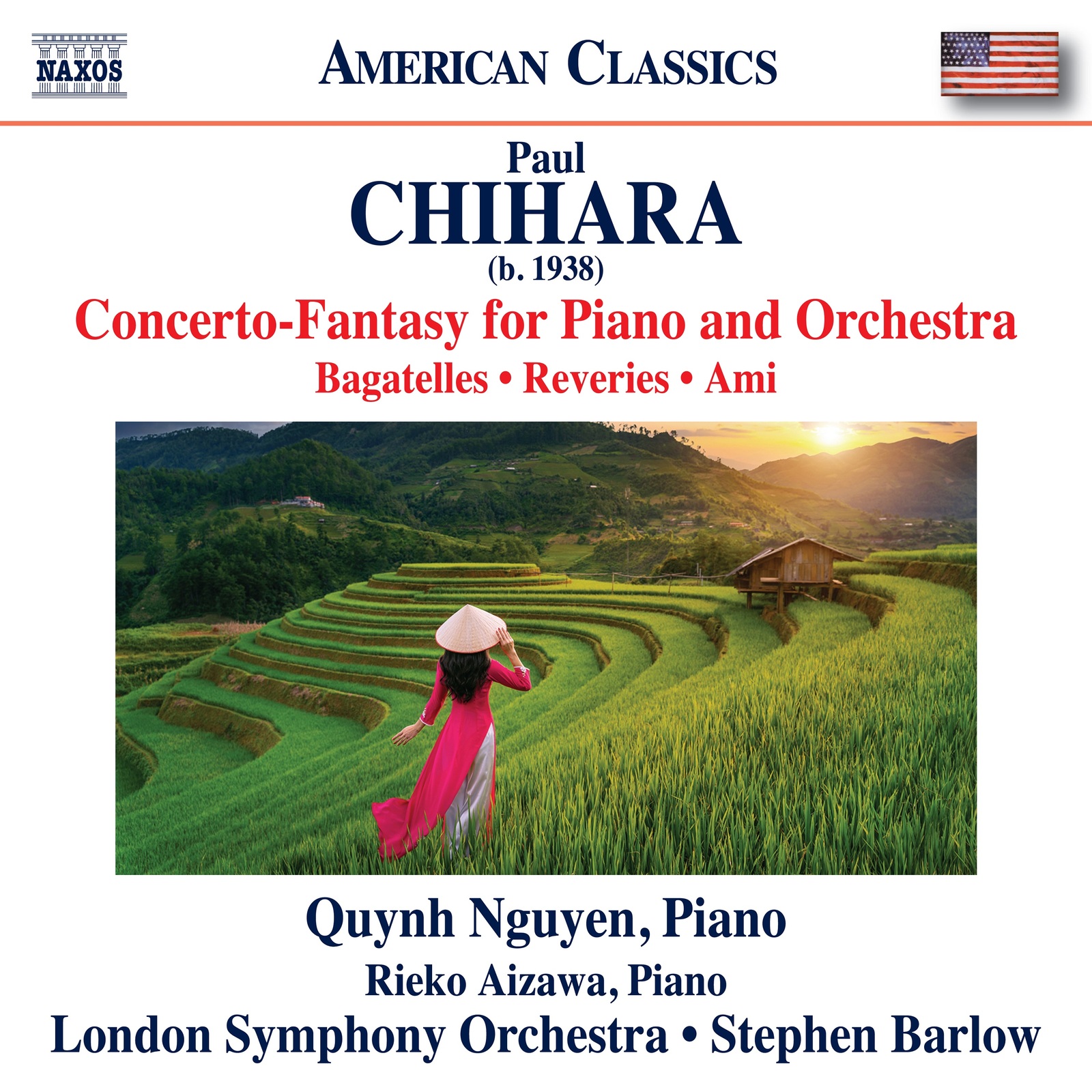 Picture of Quynh Nguyen; Reiko Aizawa; London Symphony Orchestra; Stephen Barlow - Paul Chihara: Concerto-Fantasy for Piano and Orchestra; Bagatelles; Reveries; Ami