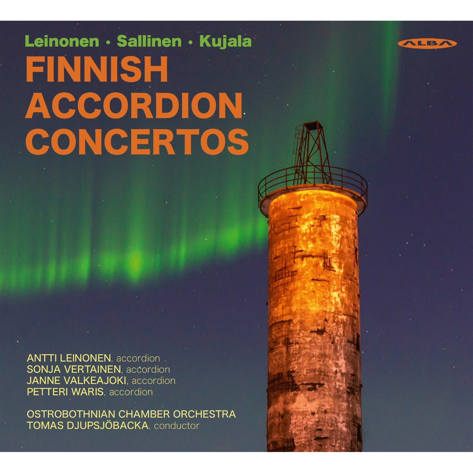 Picture of Antti Leinonen; Sonja Vertainen; Janne Valkeajoki; Petteri Waris; Keski-Pohjanmaan Kamariorkesteri; Tomas Djupsjopacka - Minna Leinonen; Aulis Sallisen; Veli Kujala: Finnish Accordion Concertos