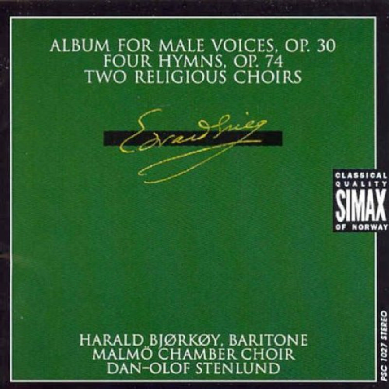 Picture of Edvard Grieg - Music for Choir (Malmo Chamber Choir, Bjorkoy)