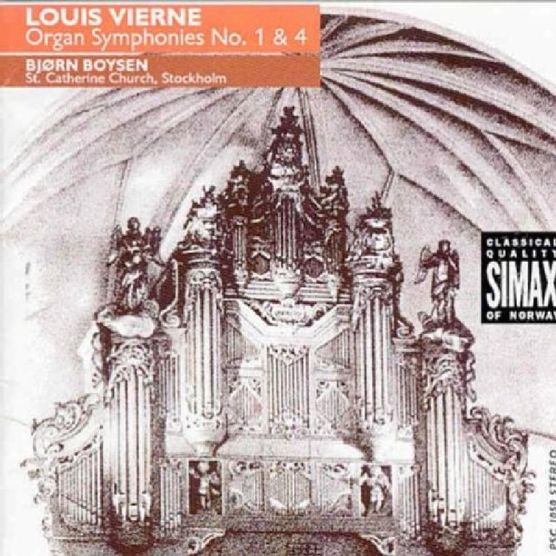 Picture of Bjørn Boysen - Louis Vierne: Organ Symphonies No. 1 & 4