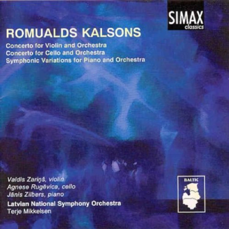 Picture of Terje Mikelsen - Romualds Kalsons: Violin Concerto; Cello Concerto; Symphonic Variations