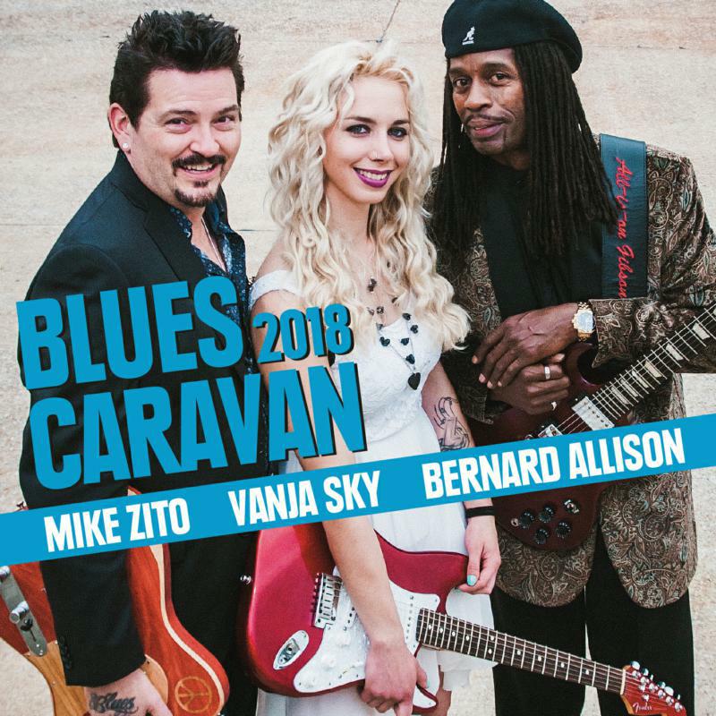 Picture of Mike Zito, Vanja Sky & Bernard Allison - Blues Caravan 2018