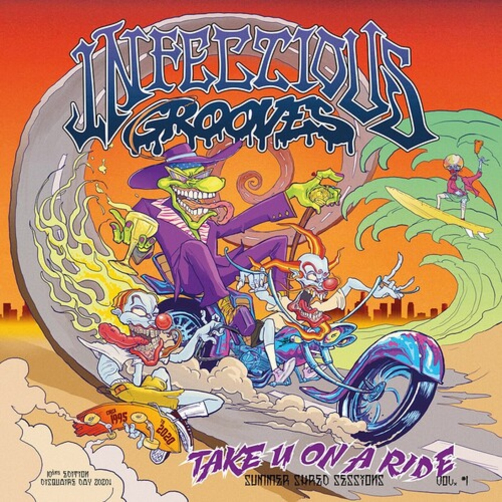 Picture of Infectious Grooves - Take U On A Ride - (Green/Purple Vinyl)