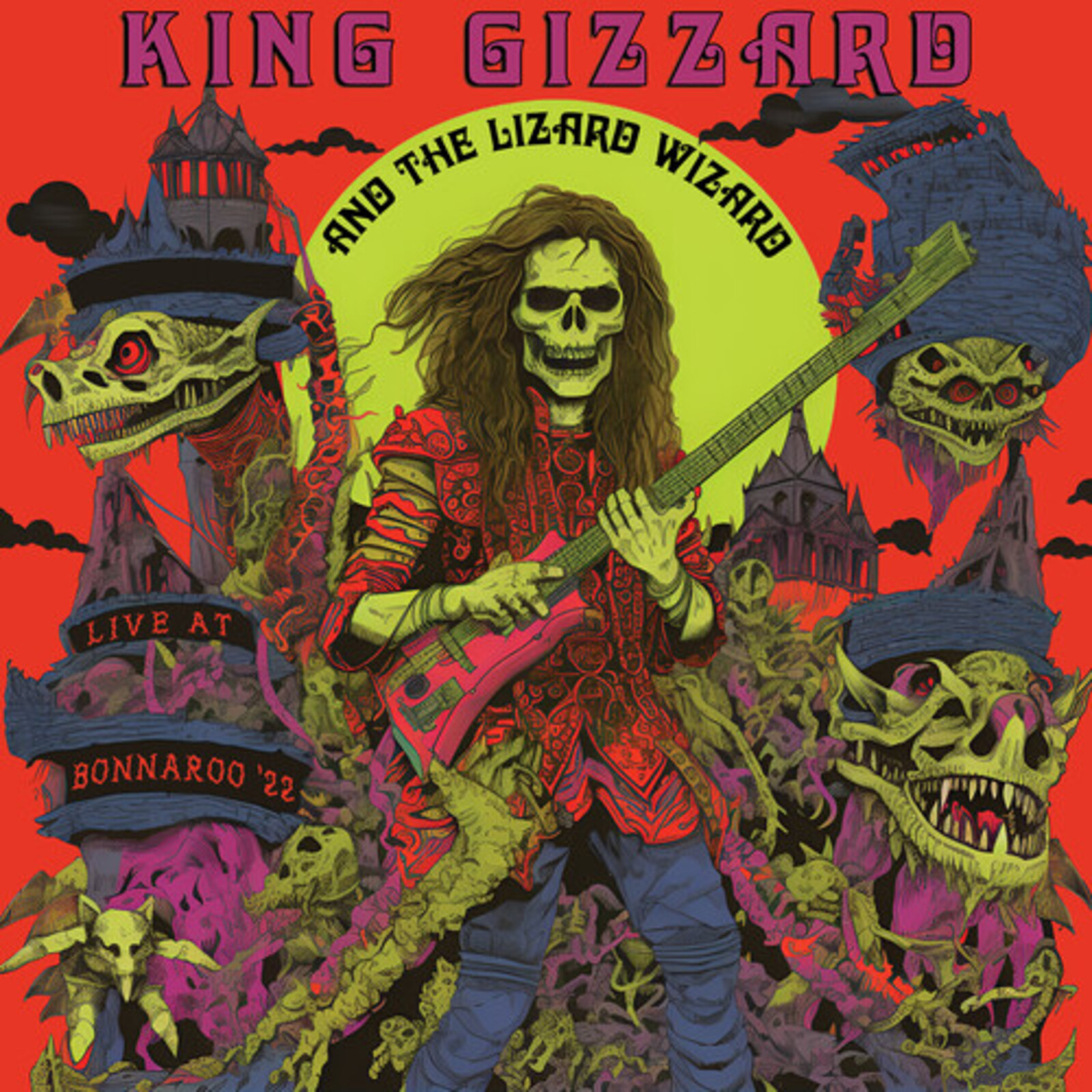 Picture of King Gizzard & The Lizard Wizard - Live At Bonnaroo '22 - (Bubblegum & Sour Grape Color Vinyl)