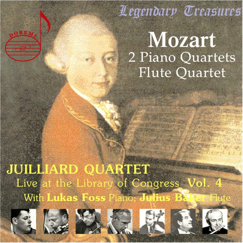 Picture of Juilliard Quartet/Foss - Juilliard Quartet Vol. 4: Mozart 2 Piano Quartets & Flute Quartet