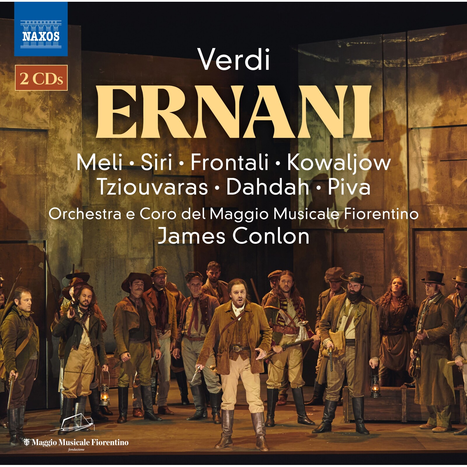 Picture of Maria Jose Siri; Xenia Tziouvaras; Joseph Dahah; Francesco Meli; Roberto Frontali; Vitalij Kowaljow; Davide Piva; Orchestra e Coro del Maggio Musicale Fiorentino; James Conlon - Giuseppe Verdi: Ernani