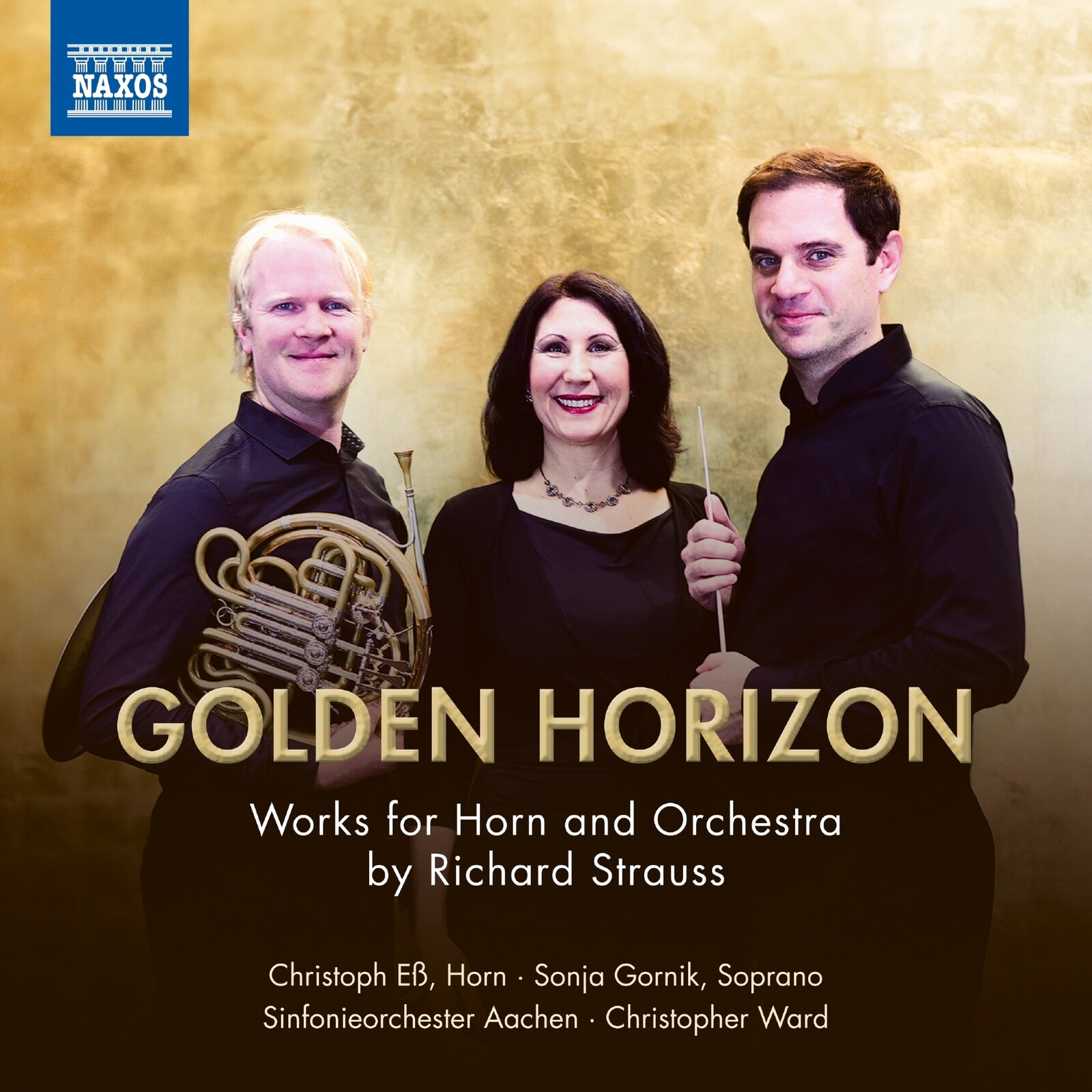 Picture of Christoph Es; Sonja Gornik; Sinfonieorchester Aachen; Christopher Ward - Golden Horizon - Works for Horn and Orchestra by Richard Strauss