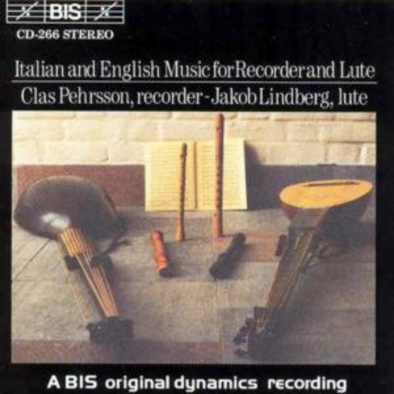 Picture of Lindberg:Pehrsson - Italian and English Music for Recorder and Lute