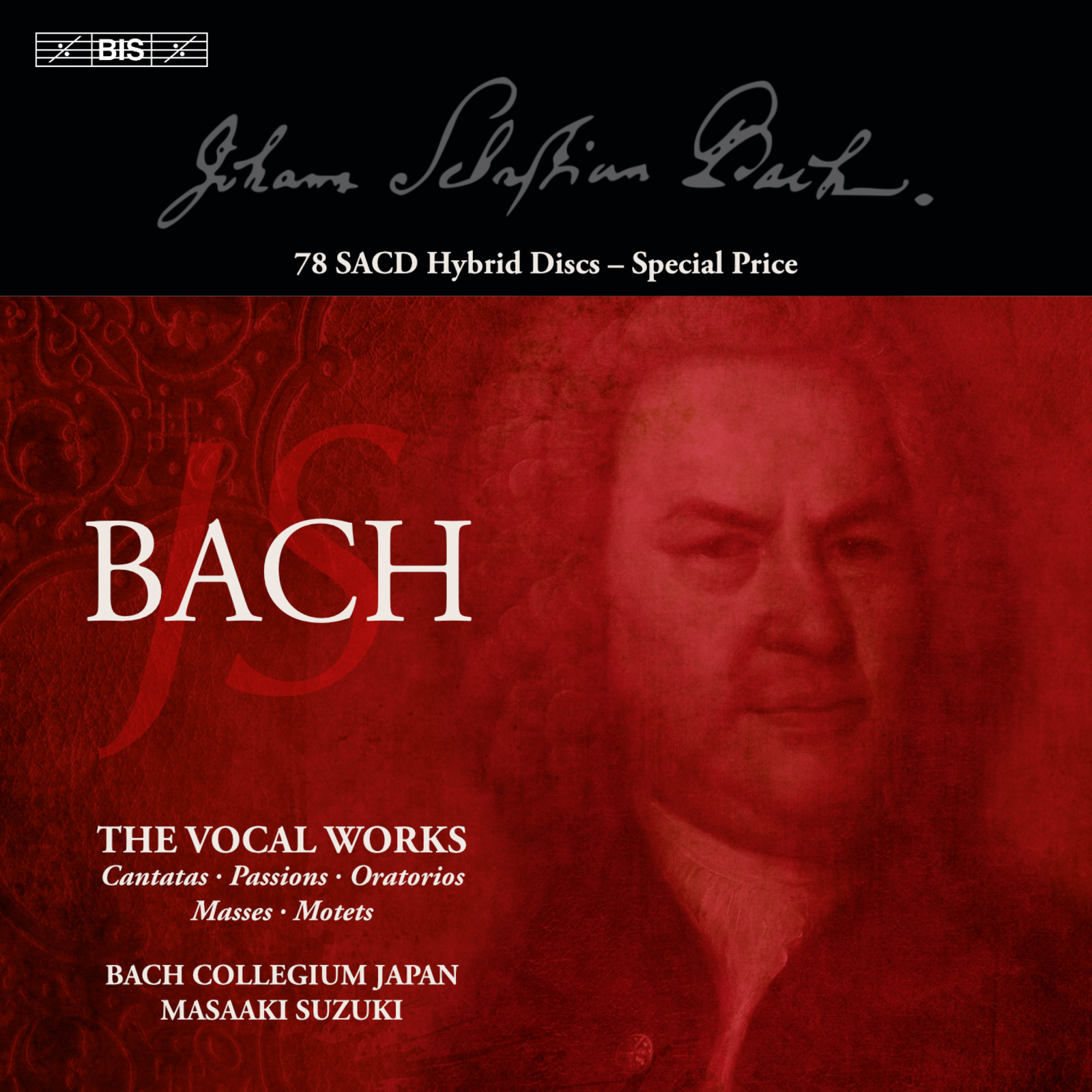 Picture of Bach Collegium Japan; Hana Blazikova; Carolyn Sampson; Robin Blaze; Yoshikazu Mera; Makoto Sakurada; Gerd Turk; Peter Kooij; Roderick Williams; Masaaki Suzuki - Johann Sebastian Bach: The Complete Vocal Works (Cantatas, Passions, Oratorios, Masses, Motets)