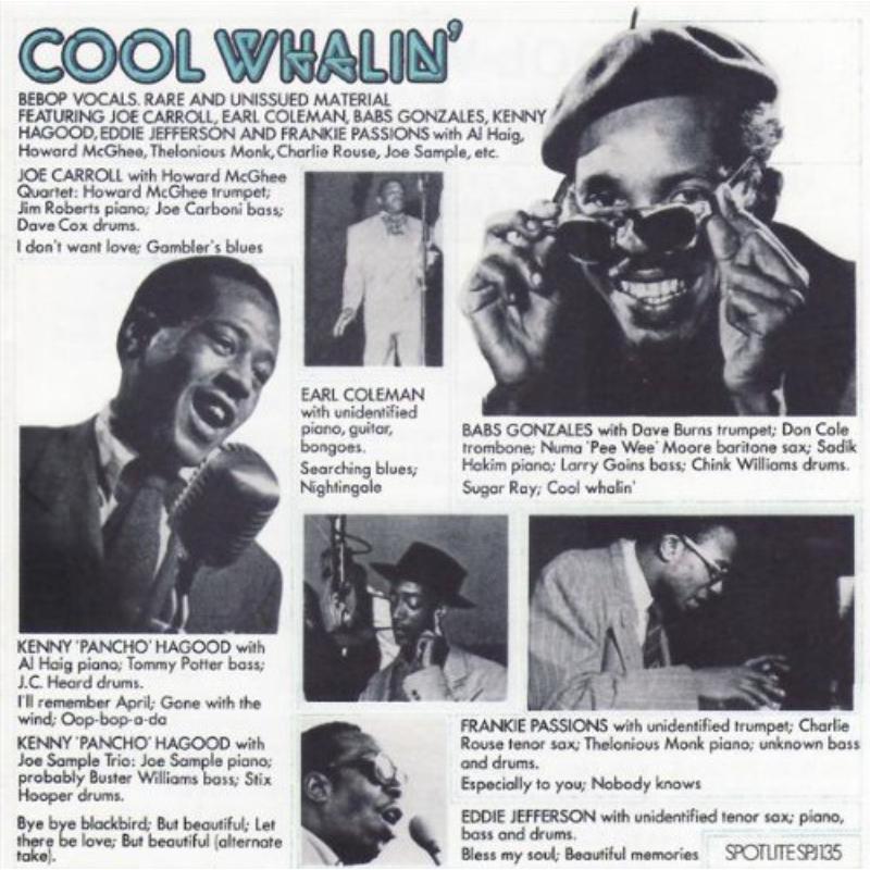 Picture of Various Artists - Cool Whalin' - Bebop Vocals