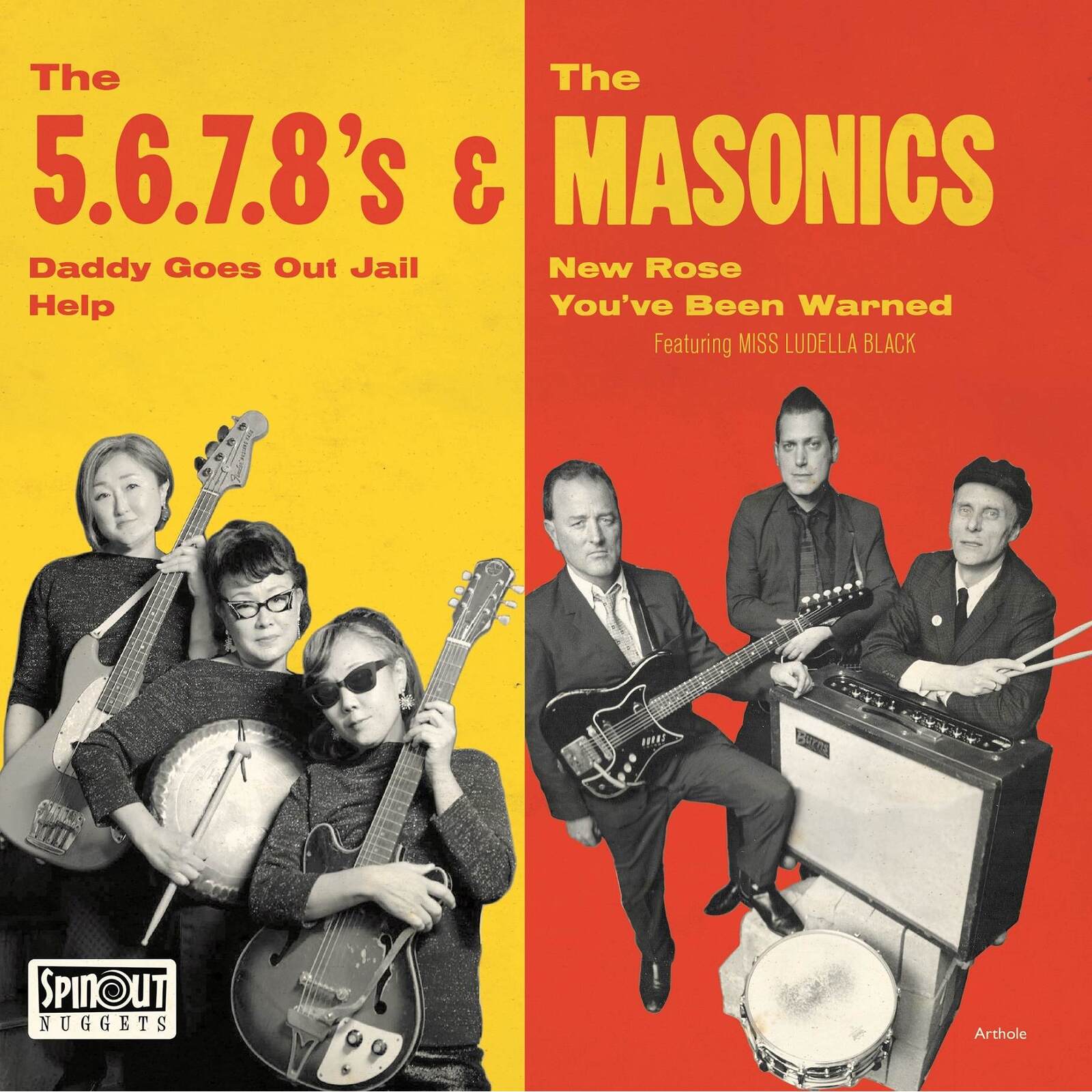 Picture of The 5.6.7.8's/ The Masonics - Japan Tour EP
